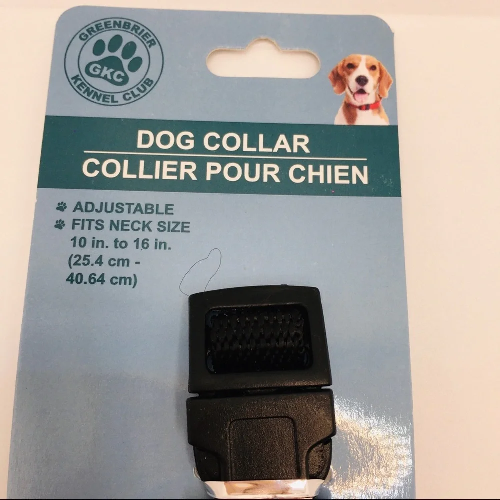 DOG COLLAR BLACK  SZ Small GREAT FOR WALKS!